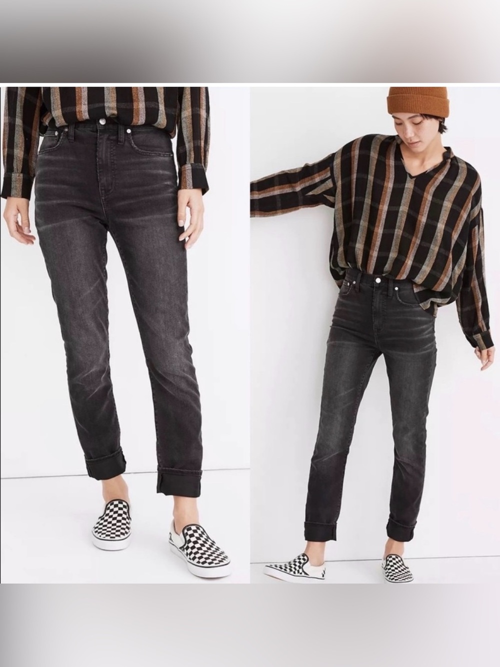 Madewell The High-Rise Slim Boyjean black NWT 28